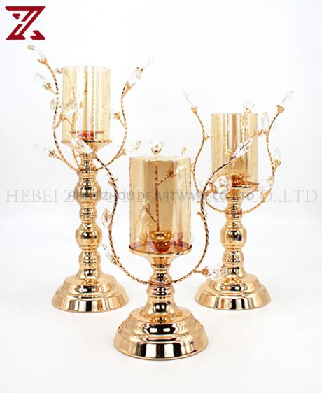 European Style gold plated candle holder 89914