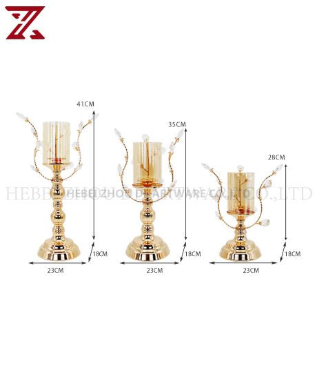 European Style gold plated candle holder 89914