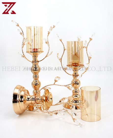 European Style gold plated candle holder 89914
