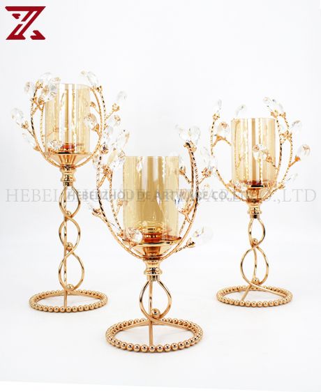 Wedding Candlelight Dinner Props European crystal candle holder 89915