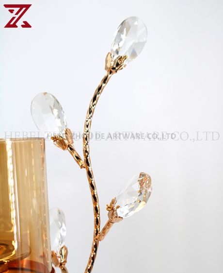 gold crystal Romantic Wedding Decorations 89916