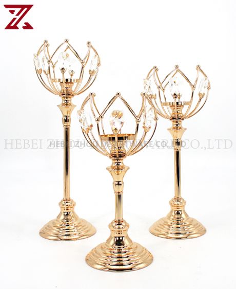 New design Metal gold crystal candelabra 89917