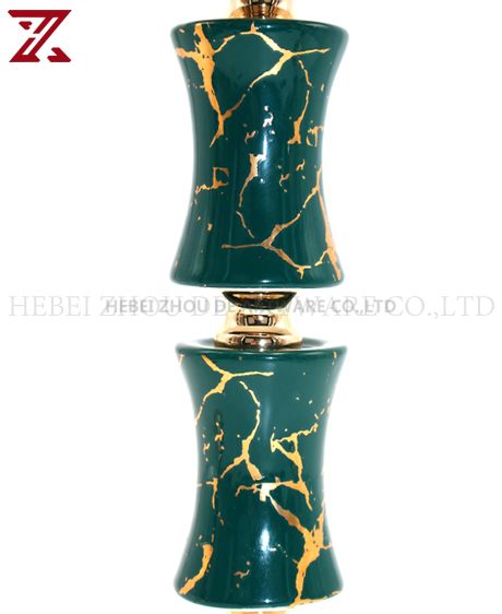 CERAMIC AND METAL CANDLE HOLDER 90806